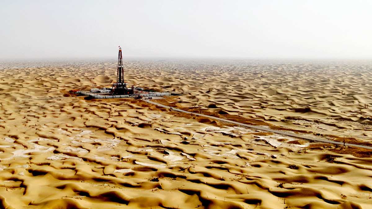 चीन के तारिम ऑयलफील्ड में 1.8 खरब घन मीटर प्राकृतिक गैस का उत्पादन